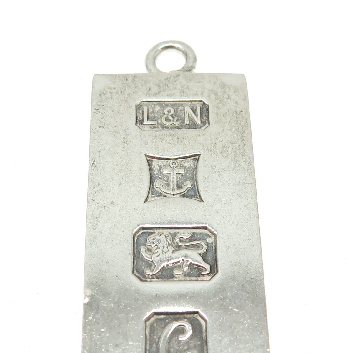 925 Sterling Silver Vintage 1977 L&N Birmingham Bar Pendant