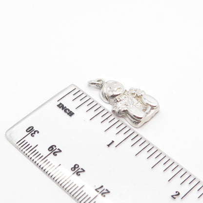 925 Sterling Silver Vintage Baby Charm Pendant