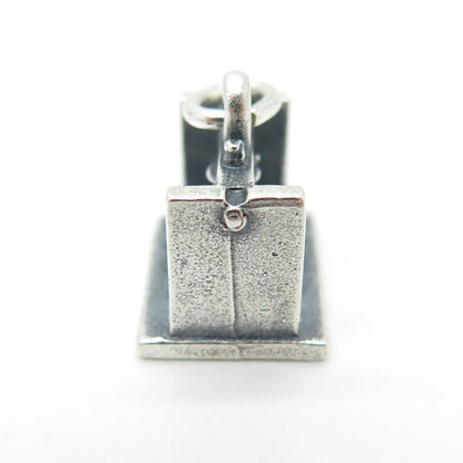 L.G. BALFOUR 925 Sterling Silver Vintage Stamp Maker 3D Charm Pendant