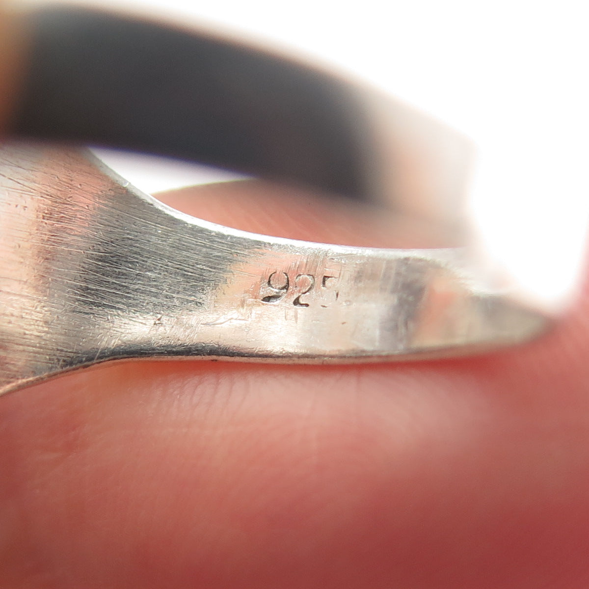 925 Sterling Silver Vintage Egyptian Pharaoh Ring Size 9.5