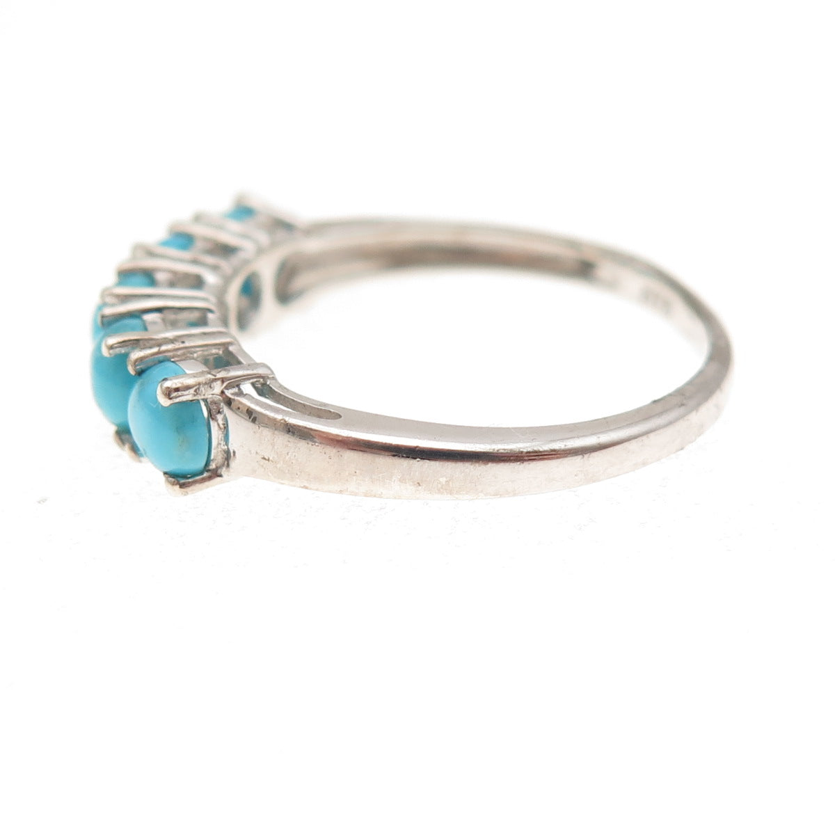Chuck Clemency 925 Sterling Silver Real Sleeping Beauty Turquoise Ring Size 8.25