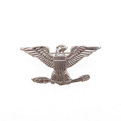 Amico 925 Sterling Silver Antique WWII US Army Air Force Colonel Pin Brooch