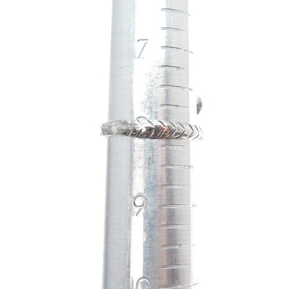 925 Sterling Silver Vintage Cobra Snake Oxidized Ring Size 8.25