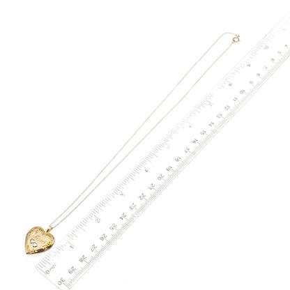 Tru-Kay Sterling Silver Gold Plated Enamel Mom Heart Locket Chain Necklace 18"