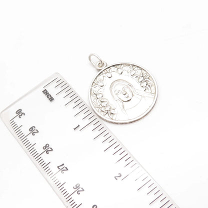 925 Sterling Silver Vintage Rev. Joseph P. Denning 1957 Round Jubilee Pendant
