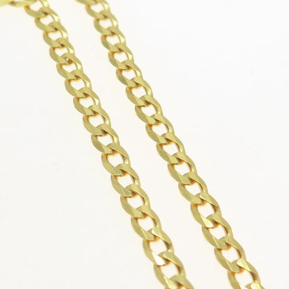 P. LUX 925 Sterling Silver Gold Plated Italy Curb Link Bracelet 8.25"