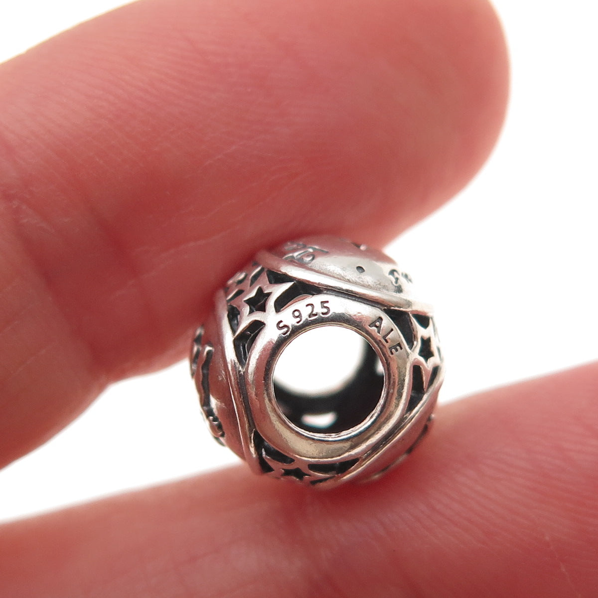 Pandora 925 Sterling Silver Taurus Zodiac Sign Slide Bead Charm