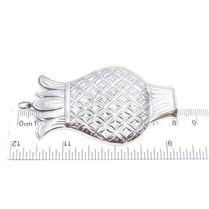 TOWLE 925 Sterling Silver Vintage 1970 Pineapple Whistle Ornament #112