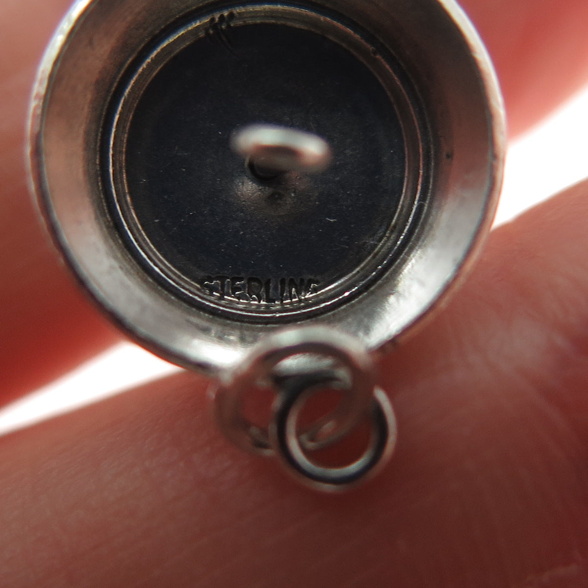 925 Sterling Antique Enamel Happy Birthday Cake Minimalist Movable Pendant