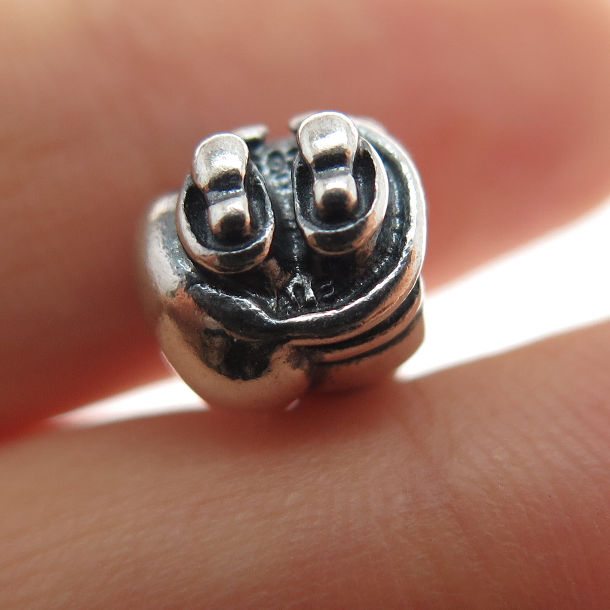 PANDORA 925 Sterling Silver Santa Claus Slide Bead Charm