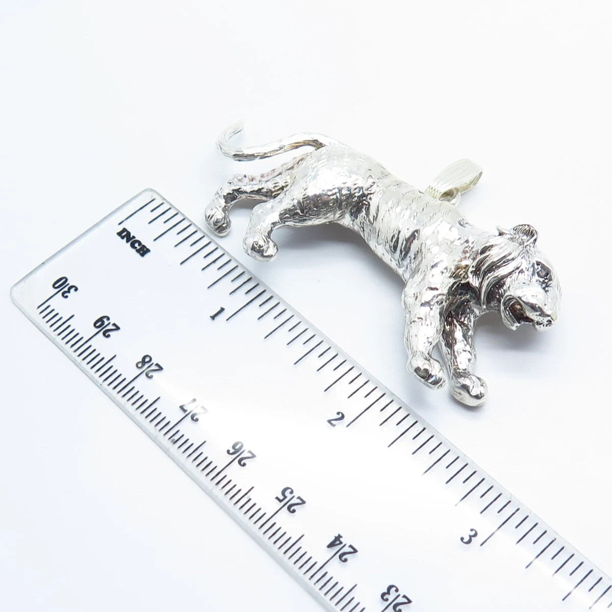 925 Sterling Silver Vintage Lion / Leo Zodiac Sign Pendant