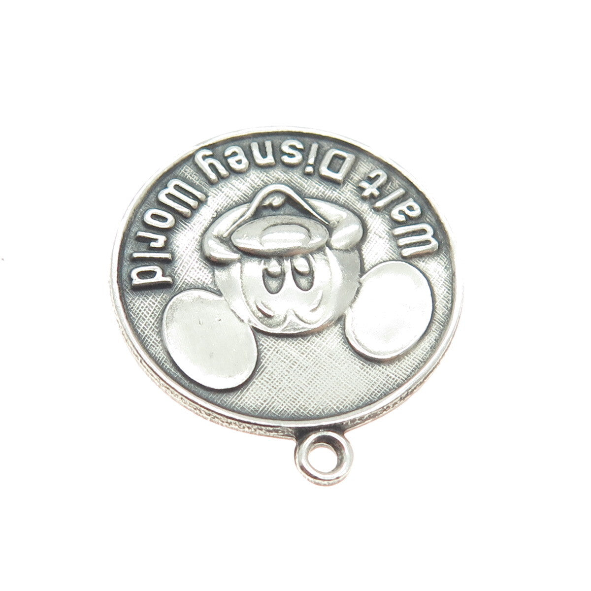 WALT DISNEY 925 Sterling Silver Vintage Mickey Mouse Charm Pendant