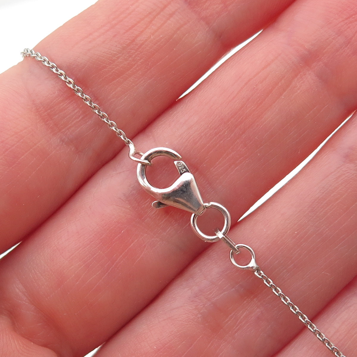 D'Joy 925 Sterling Silver Real Tanzanite Floral Cable Chain Necklace 20"