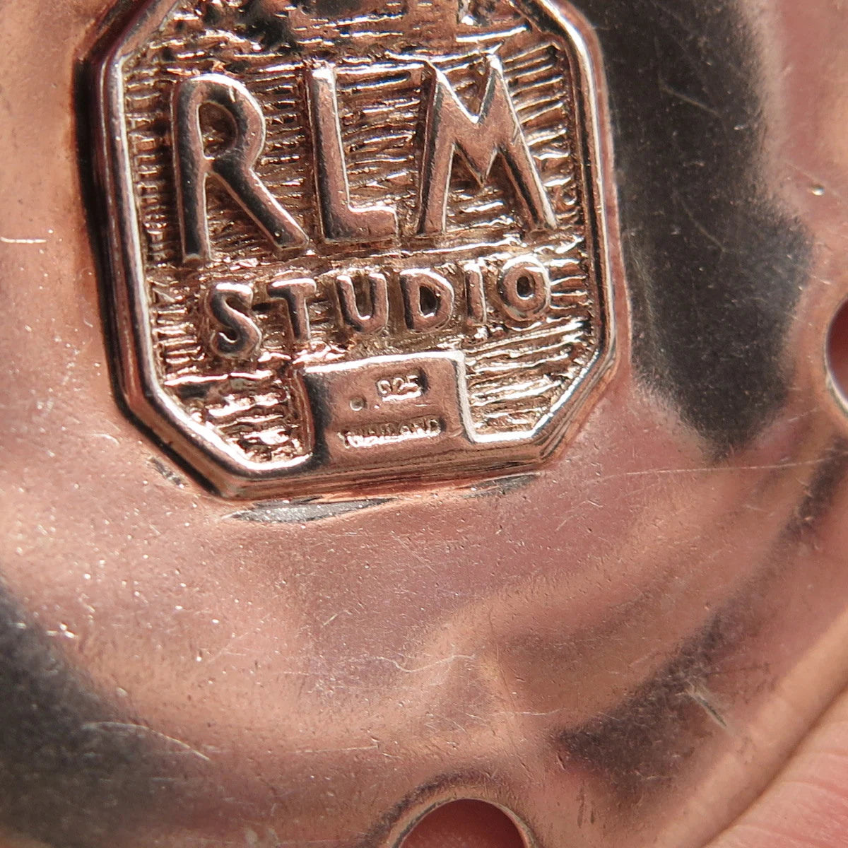 925 Sterling Silver Vintage Robert Lee Morris Modernist Slide Pendant