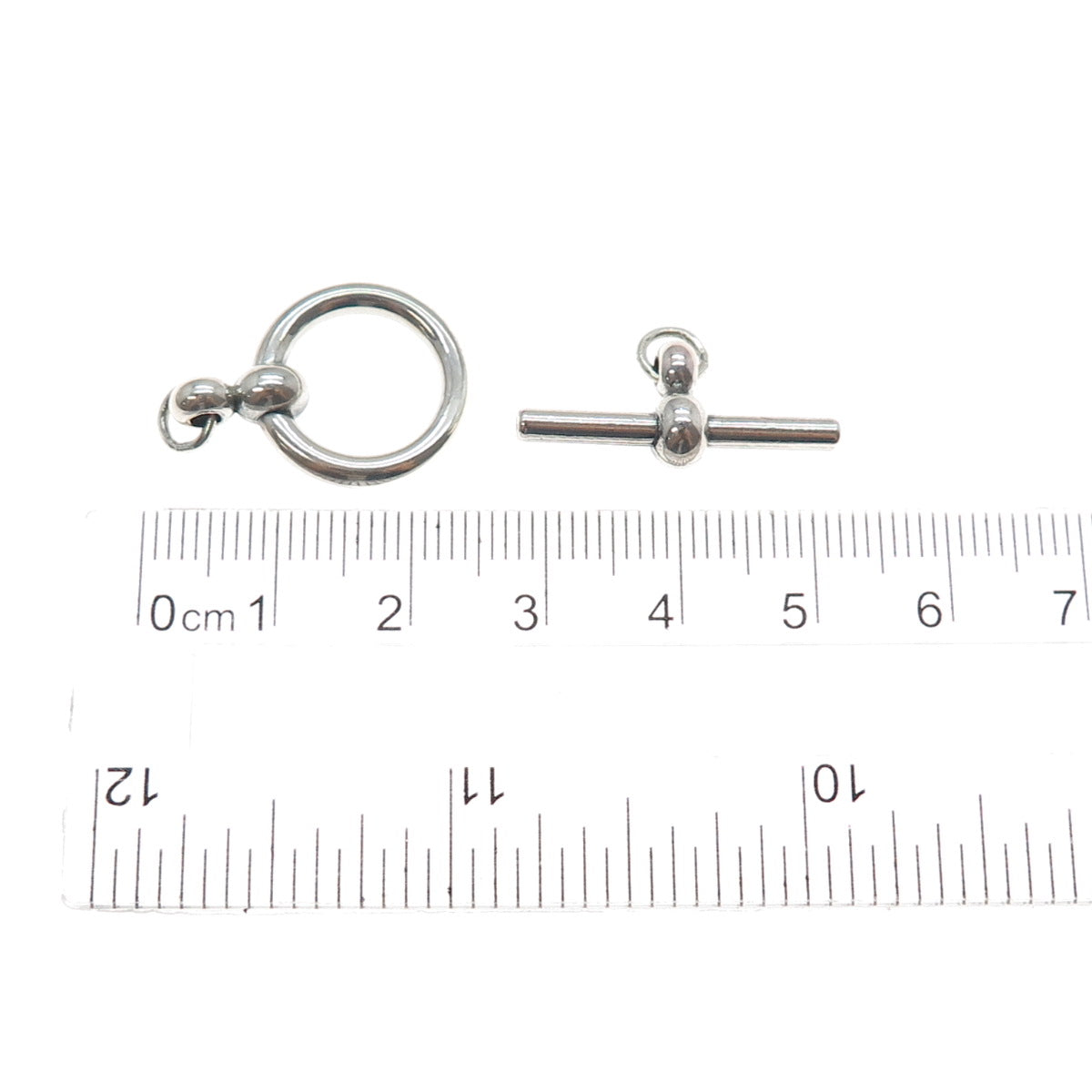 PROCHAIN 925 Sterling Silver Vintage Bracelet / Necklace Toggle Lock Clasp