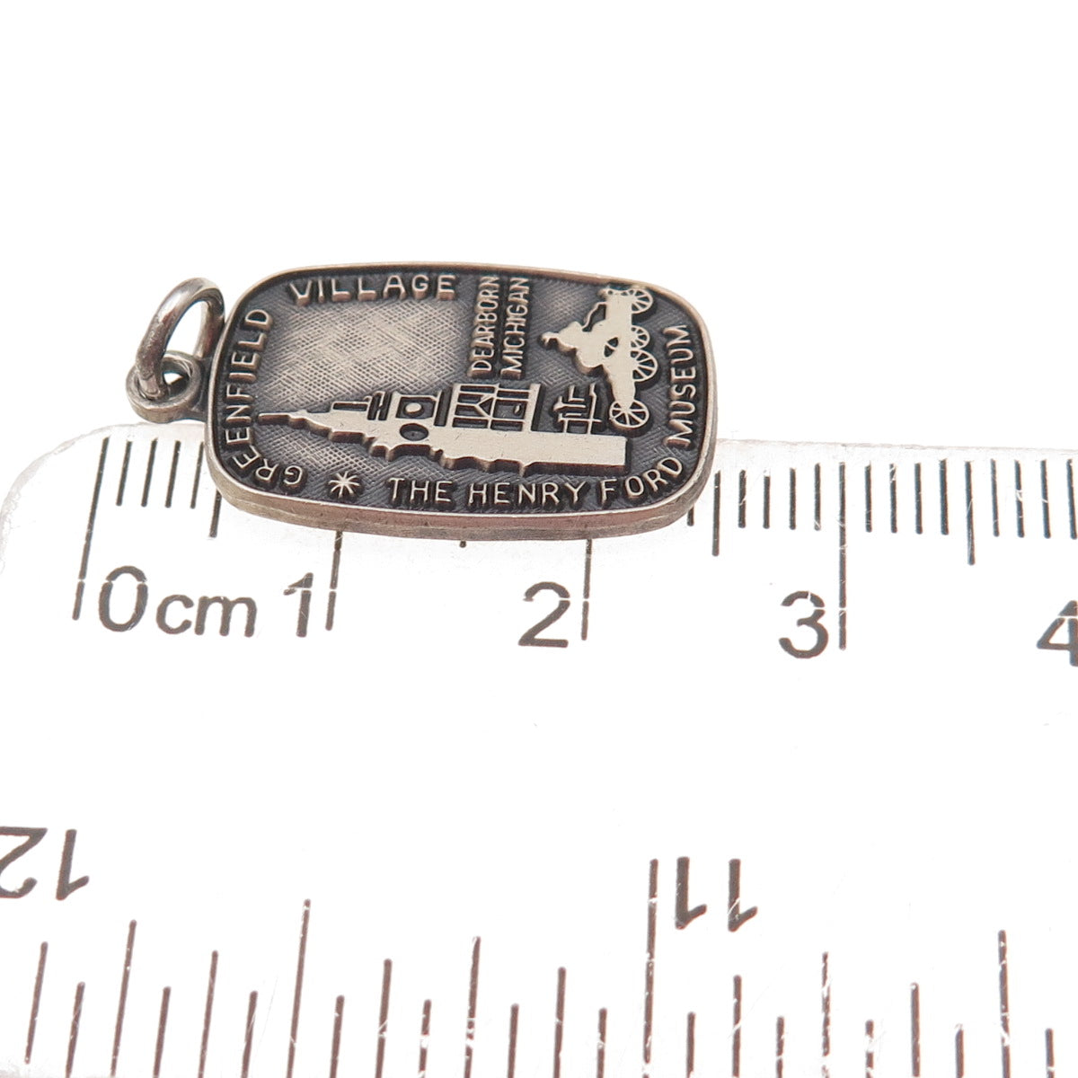 925 Sterling Silver Vintage Greenfield Village The Henry Ford Museum Pendant