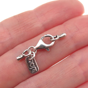 Didae 925 Sterling Silver Vintage Israel Lobster Lock Bracelet / Necklace Ends
