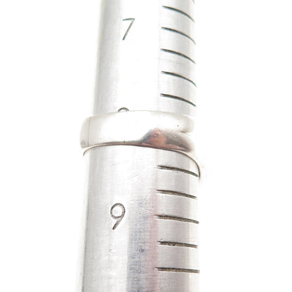 925 Sterling Silver 14K Gold Vintage MR Artisan Modernist Ring Size 8.25