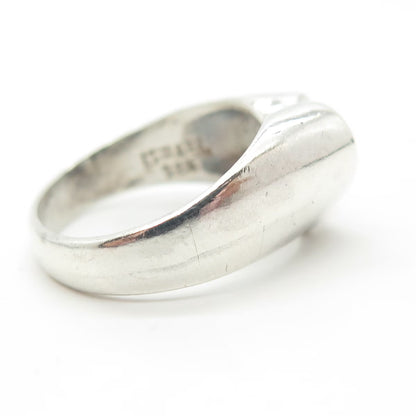 925 Sterling Silver Vintage Israel Open Heart Ring Size 6.75
