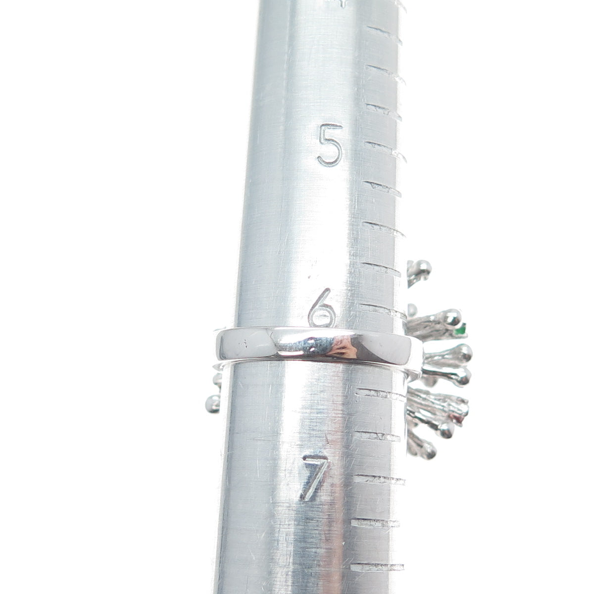 925 Sterling Silver Round-Cut Multi-Color C Z Starburst Firework Ring Size 6.25