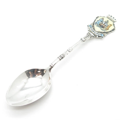 925 Sterling Silver Antique 1910 Holland Aldwinckle & Slater Enamel Spoon