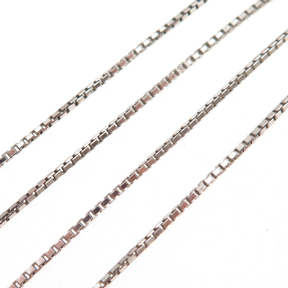 925 Sterling Silver Italy Box Chain Necklace 16"