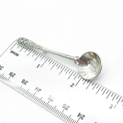 925 Sterling Silver Antique Art Deco 1949 FINE ARTS Crown Princess Pin Brooch