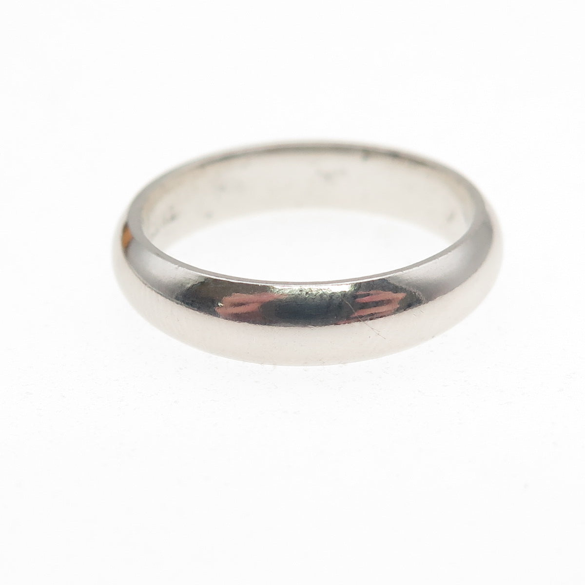 925 Sterling Silver Vintage Classic Wedding Band Ring Size 6.25