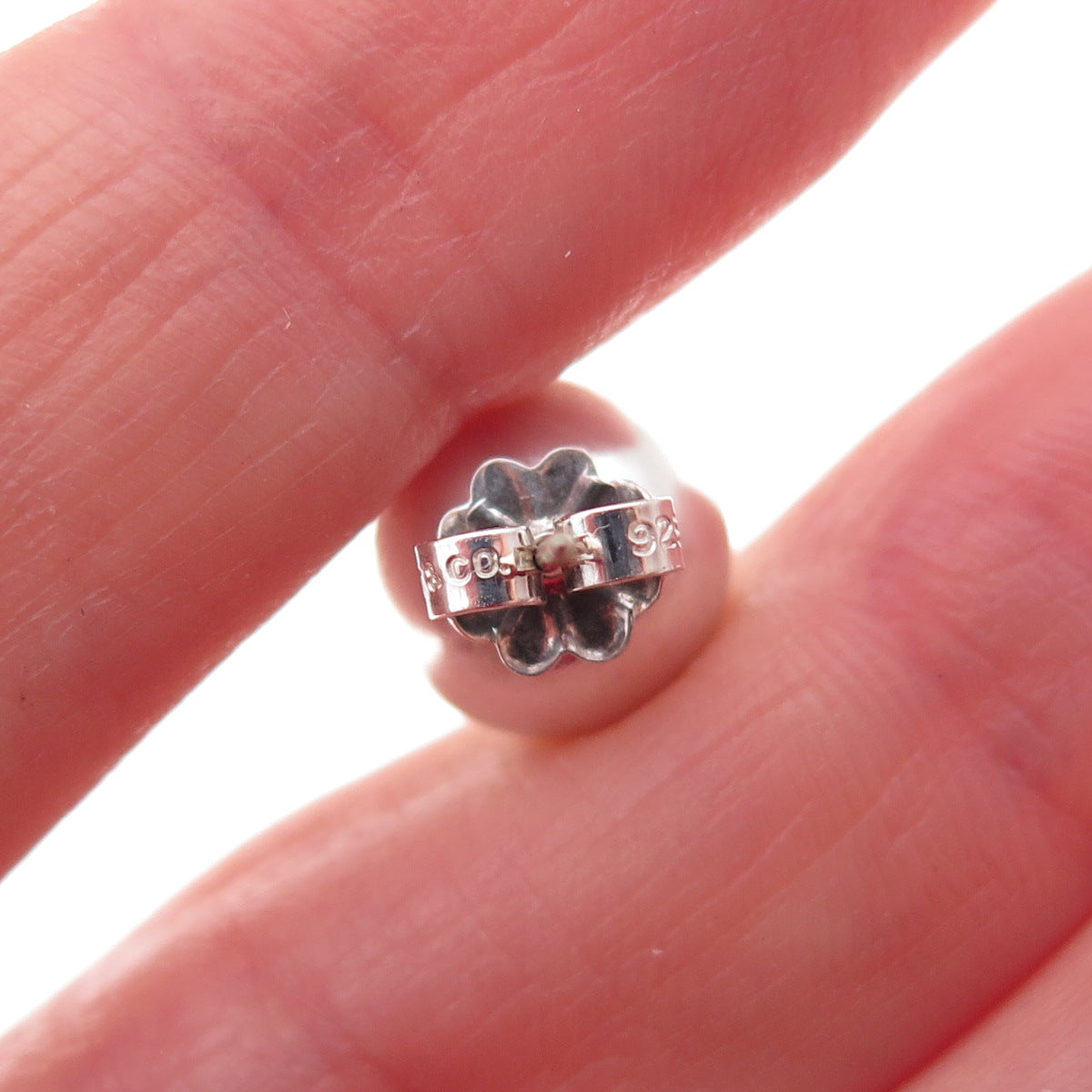 Tiffany & Co. 925 Sterling Silver Vintage HardWear 10mm Ball Stud Earrings