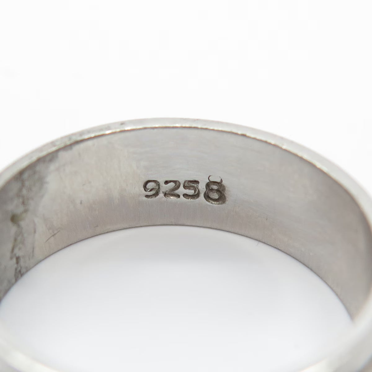 925 Sterling Silver Vintage Textured Rotating Band Ring Size 8