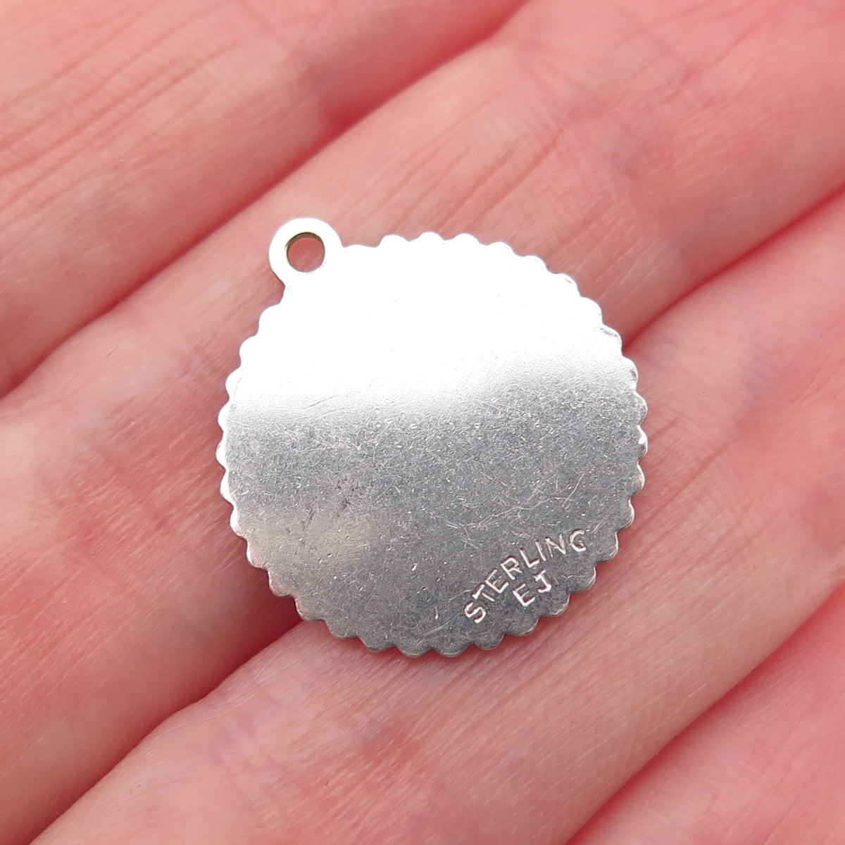 925 Sterling Silver Vintage Sweet 16 Mini Charm Pendant