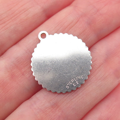 925 Sterling Silver Vintage Sweet 16 Mini Charm Pendant