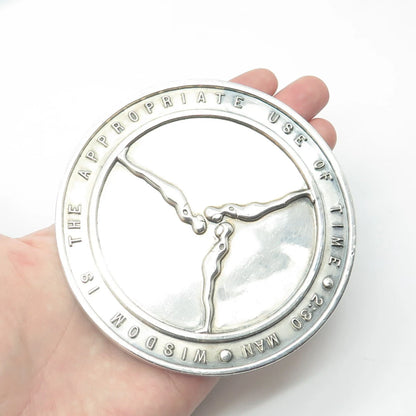 999 Fine Silver Vintage 1967 Ernest Tino Trova "2:30 Man I Have A Plan" Medal