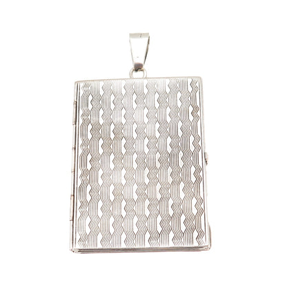 800 Silver Antique Art Deco Italy Picture Frame Case Large Pendant