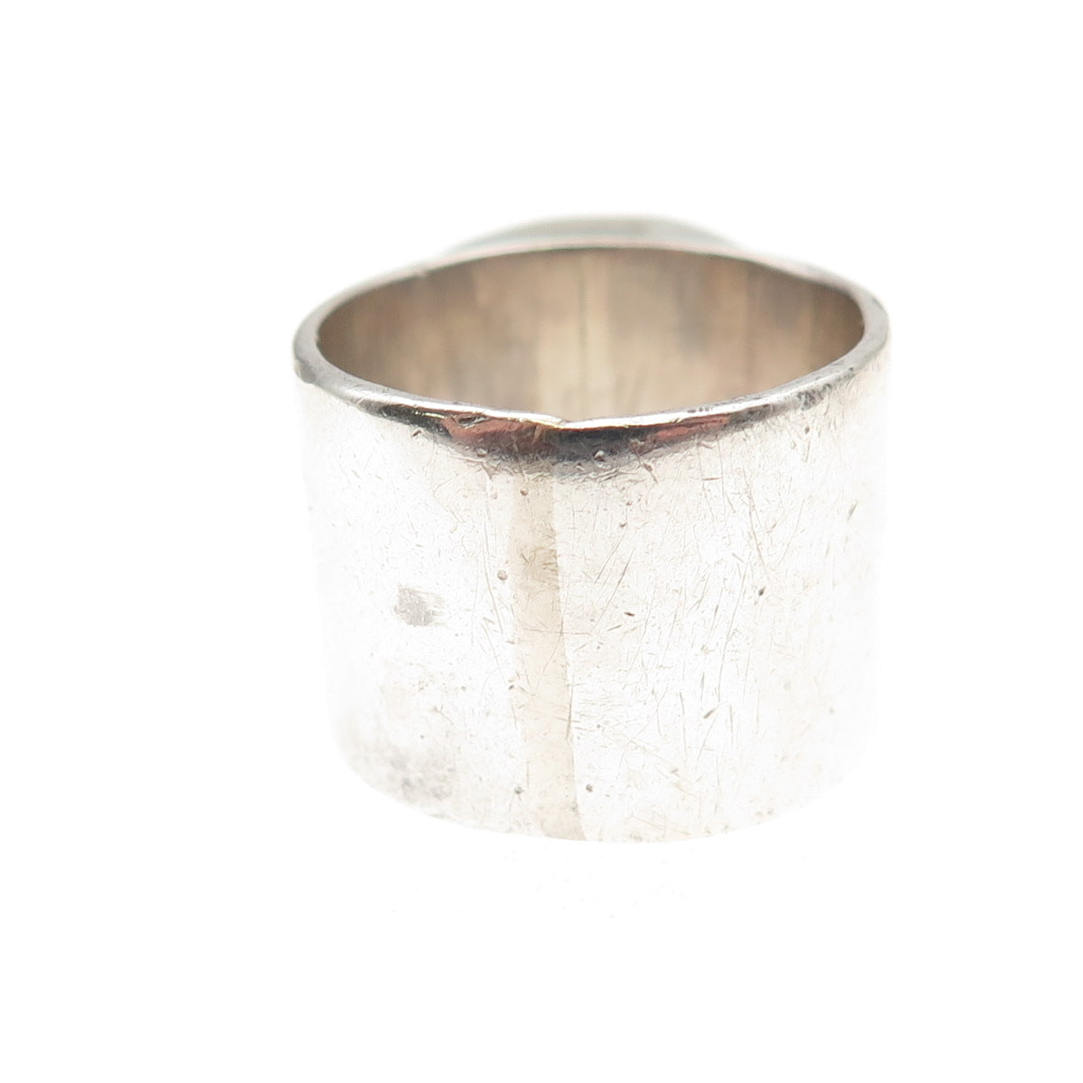 925 Sterling Silver Vintage Real Eilat Modernist Oxidized Ring Size 6