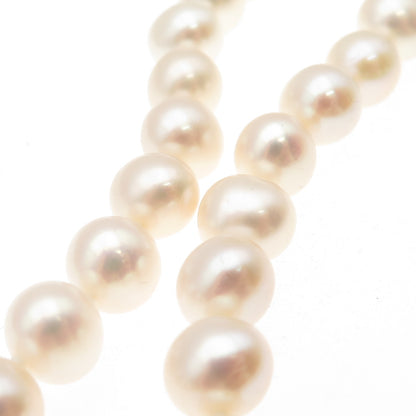 RL Richline 925 Sterling Silver Vintage Real Pearl Beaded Necklace 18"