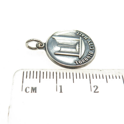 BMCO 925 Sterling Silver Vintage Toronto City Hall Charm Pendant