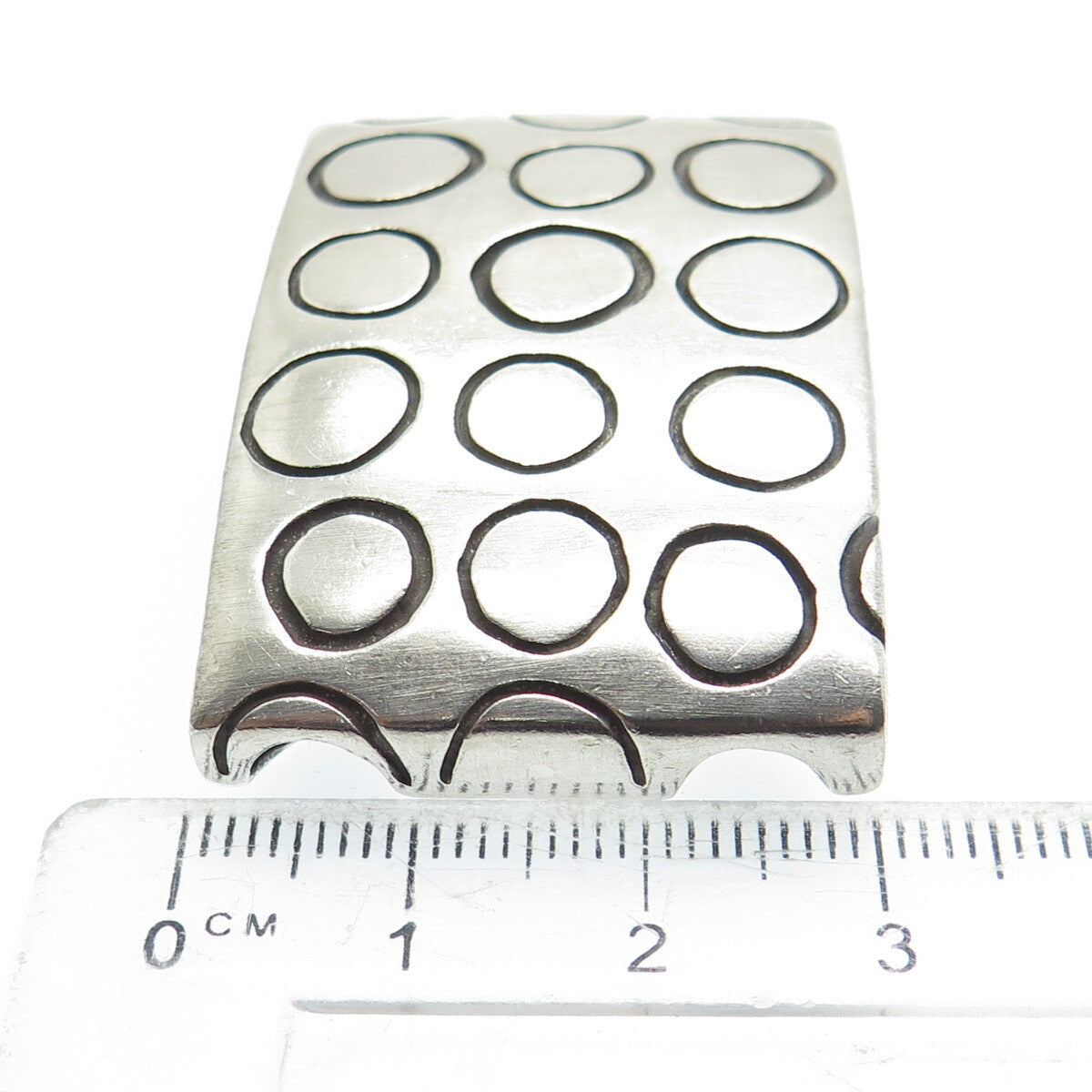 LISA JENKS 925 Sterling Silver Vintage Modernist Centerpiece Bracelet Part