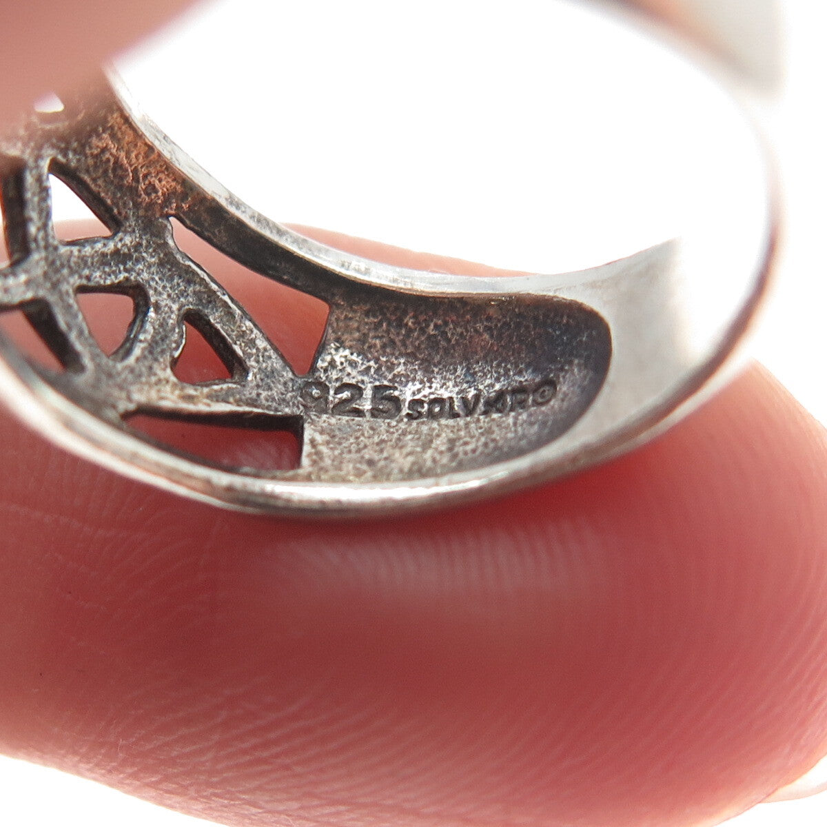 SOLVAR 925 Sterling Silver Vintage Ireland Dublin Celtic Ring Size 5