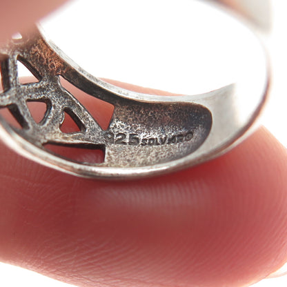 SOLVAR 925 Sterling Silver Vintage Ireland Dublin Celtic Ring Size 5