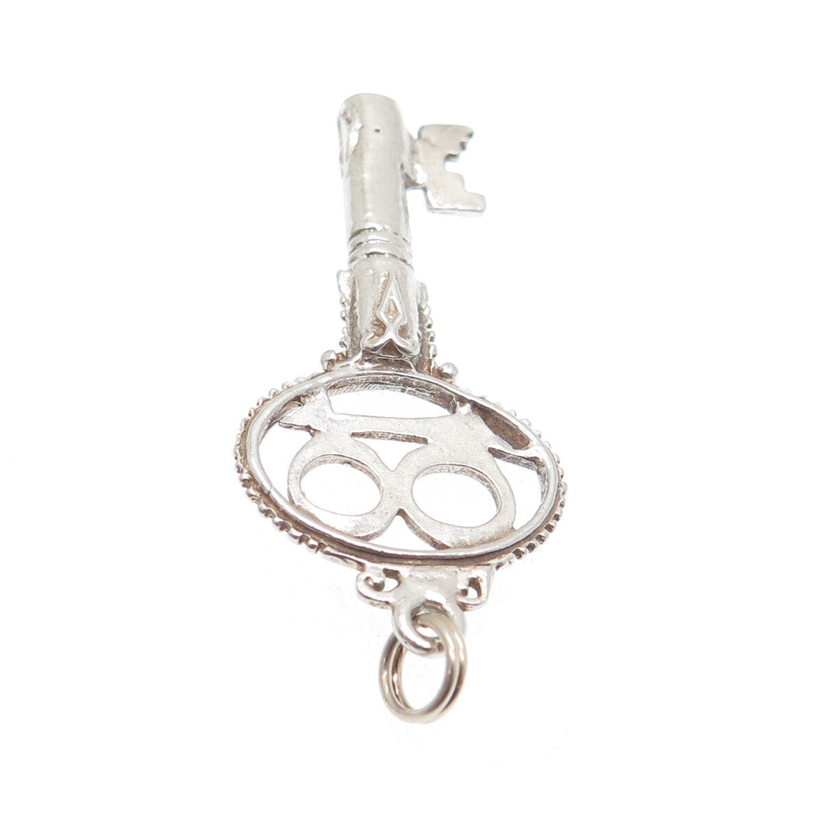 925 Sterling Silver Vintage Key to Heaven Charm Pendant