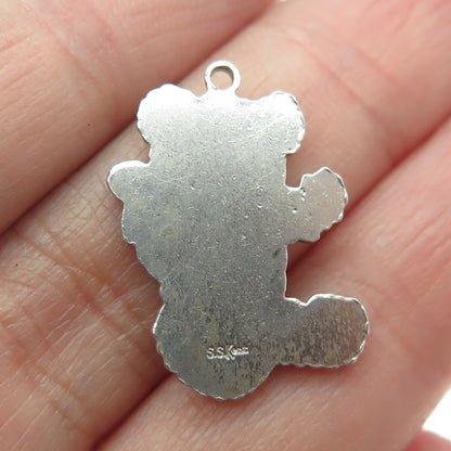 KENT 925 Sterling Silver Vintage Teddy Bear Pendant