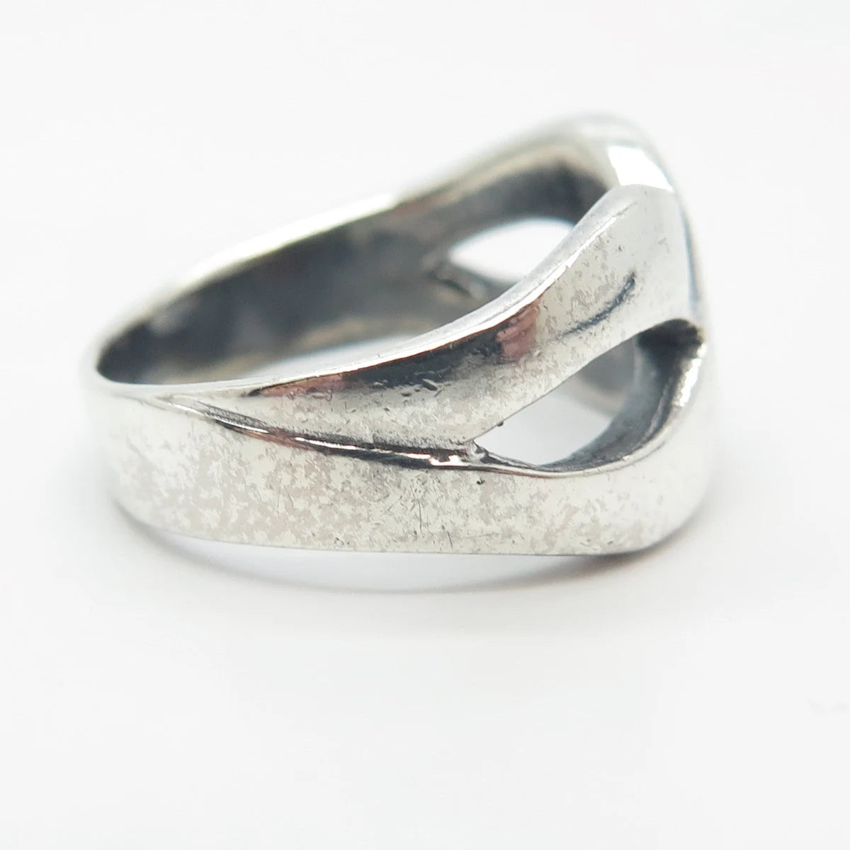 925 Sterling Silver Vintage Infinity Ring Size 8.25