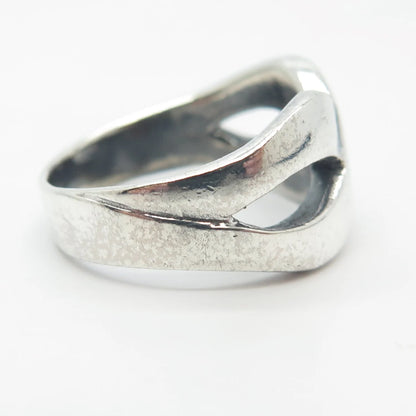 925 Sterling Silver Vintage Infinity Ring Size 8.25
