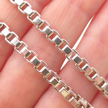 Tiffany & Co. 925 Sterling Silver Vintage Venetian Chain Necklace 18"
