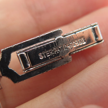 925 Sterling Silver Vintage Engraved Letter G Initial Cufflinks