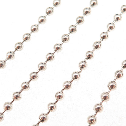 Tiffany & Co. 925 Sterling Silver Vintage Ball Beaded Chain Necklace 32"