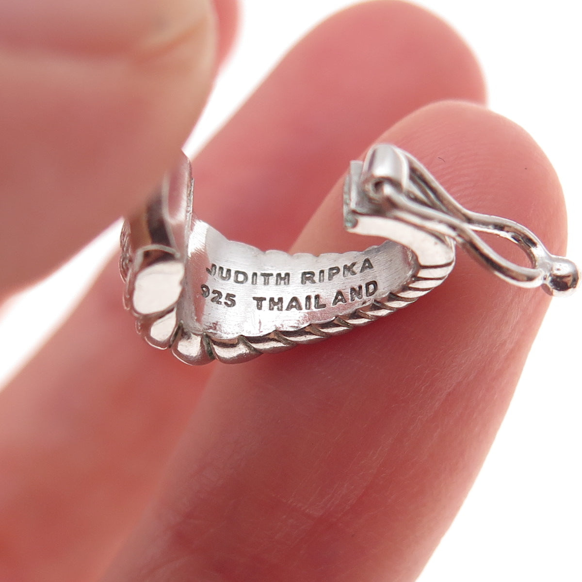 Judith Ripka 925 Sterling Silver Woven Bail for Pendant