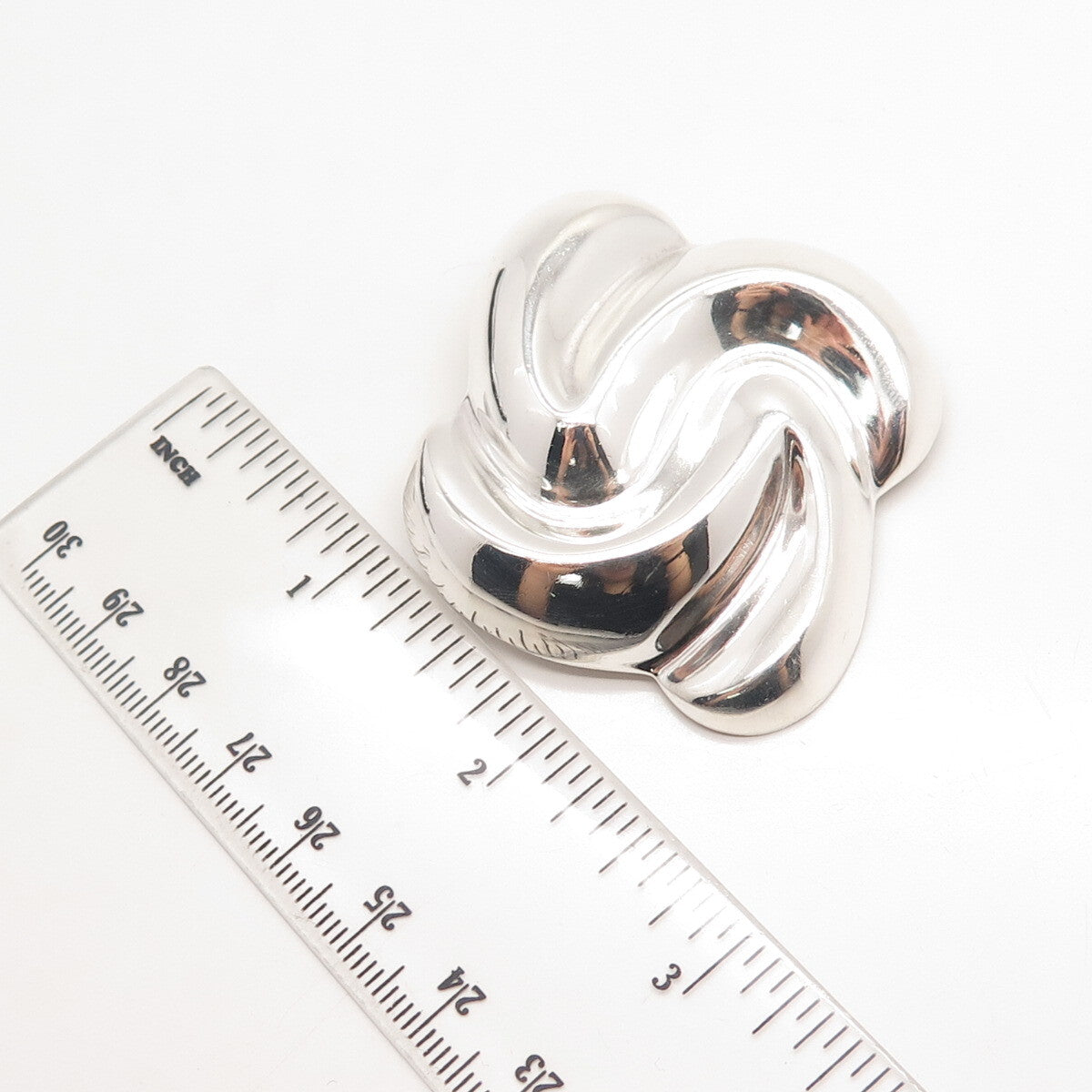 925 Sterling Silver Vintage Mexico Modernist Pin Brooch
