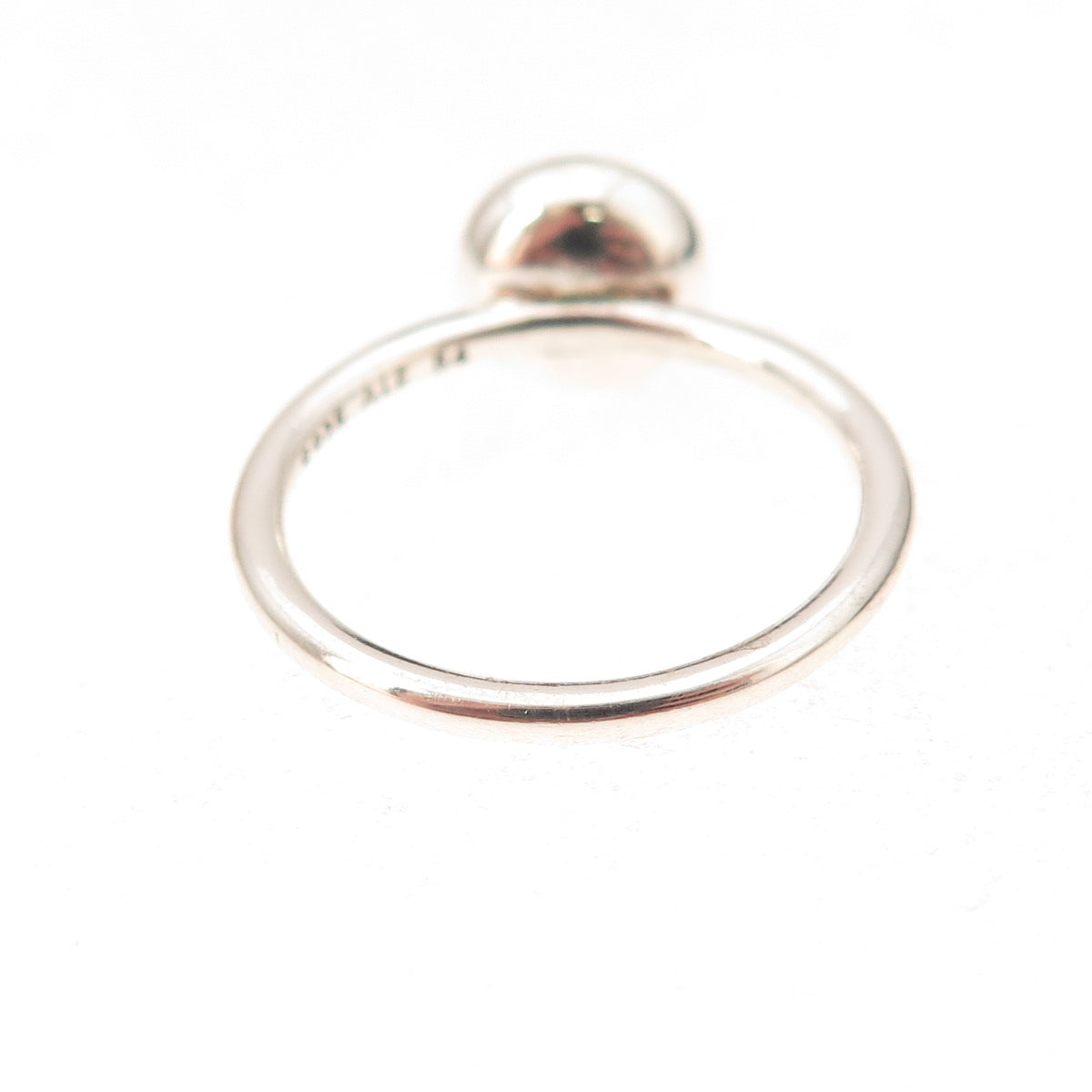 Pandora 925 Sterling Silver Rose Crystal Poetic Droplet Ring Size 6.75